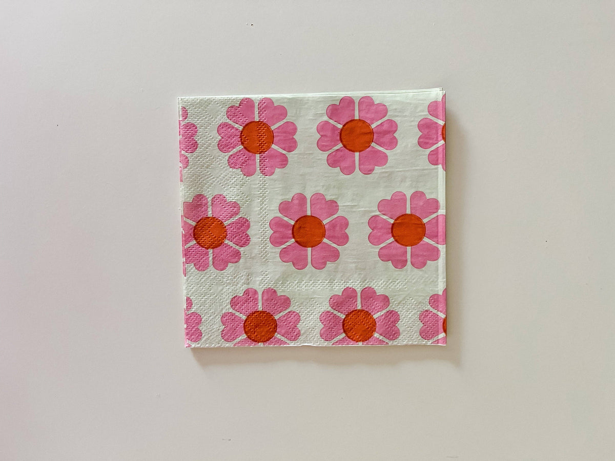 GROOVY Collection Small Paper Napkins - 16 Per Pack
